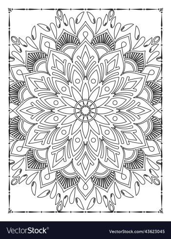 adults mandala coloring page for kdp