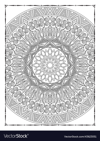 adults mandala coloring page for kdp