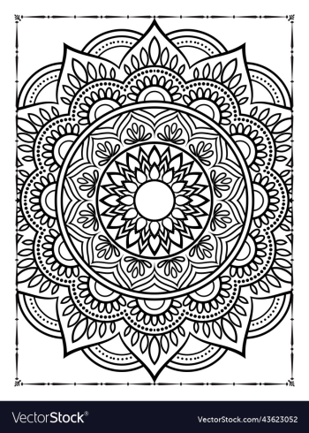 adults mandala coloring page for kdp