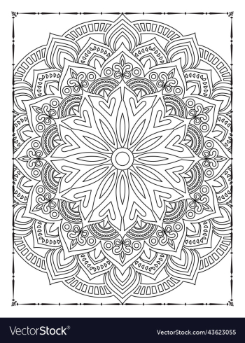 adults mandala coloring page for kdp