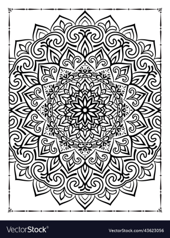 adults mandala coloring page for kdp