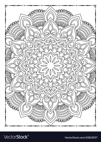 adults mandala coloring page for kdp