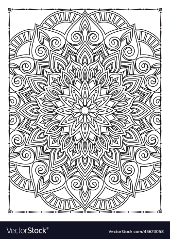 adults mandala coloring page for kdp