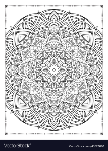 adults mandala coloring page for kdp