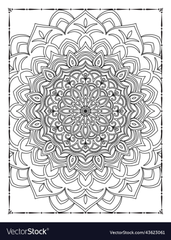 adults mandala coloring page for kdp