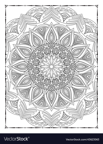 adults mandala coloring page for kdp