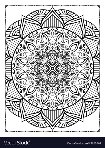 adults mandala coloring page for kdp