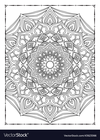 adults mandala coloring page for kdp