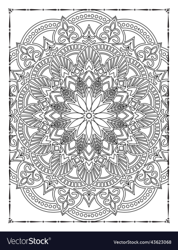 adults mandala coloring page for kdp