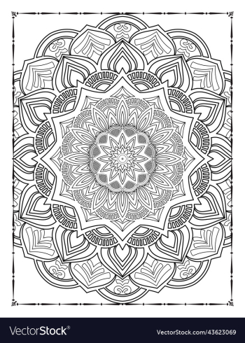 adults mandala coloring page for kdp