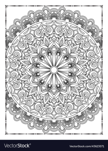 adults mandala coloring page for kdp