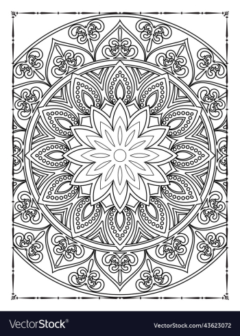 adults mandala coloring page for kdp