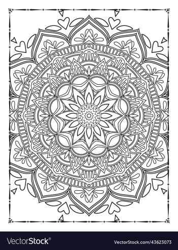 adults mandala coloring page for kdp