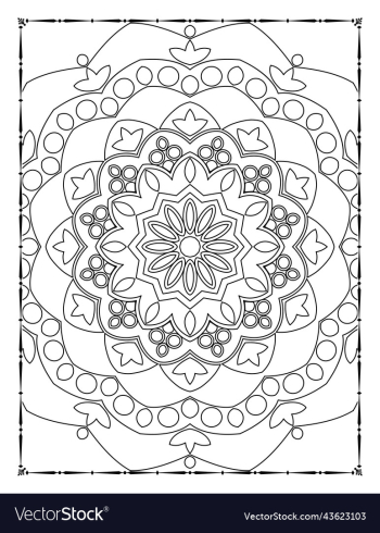 adults mandala coloring page for kdp