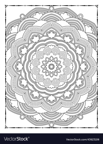 adults mandala coloring page for kdp