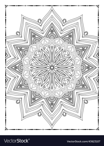 adults mandala coloring page for kdp