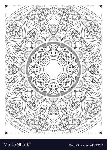 adults mandala coloring page for kdp