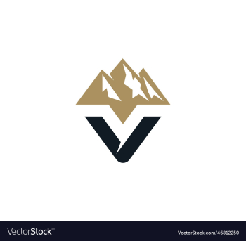 adventure letter v logo abstract adventure letter v logo abstract