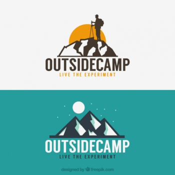 Adventure logos with mountains Adventure logos with mountains