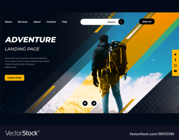 adventure travel landing page design adventure travel landing page design