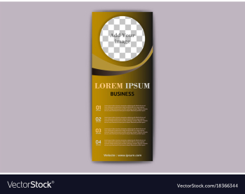 Advertisement flyer design elements modern style vector image Advertisement flyer design elements modern style vector image