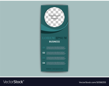 Advertisement flyer design elements modern style vector image Advertisement flyer design elements modern style vector image
