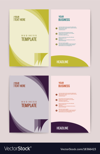 Advertisement flyer design elements modern style vector image Advertisement flyer design elements modern style vector image