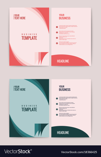Advertisement flyer design elements modern style vector image Advertisement flyer design elements modern style vector image