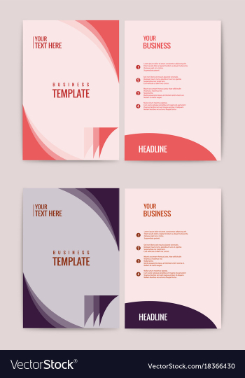 Advertisement flyer design elements modern style vector image Advertisement flyer design elements modern style vector image