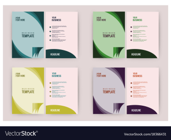 Advertisement flyer design elements modern style vector image Advertisement flyer design elements modern style vector image