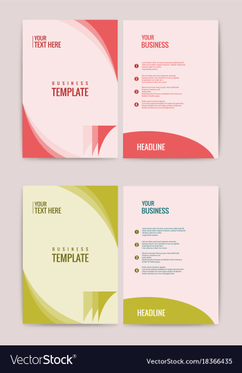 Advertisement flyer design elements modern style vector image Advertisement flyer design elements modern style vector image