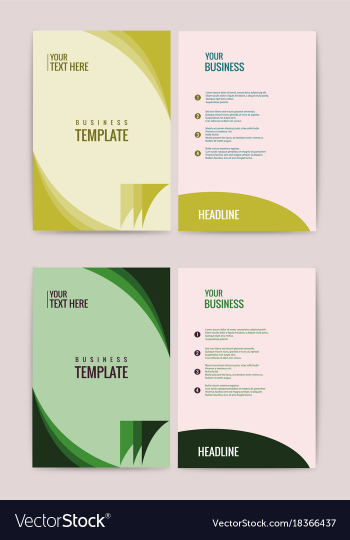 Advertisement flyer design elements modern style vector image Advertisement flyer design elements modern style vector image