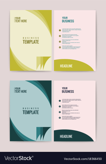 Advertisement flyer design elements modern style vector image Advertisement flyer design elements modern style vector image