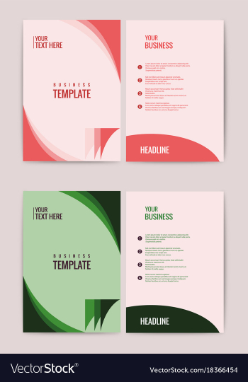 Advertisement flyer design elements modern style vector image Advertisement flyer design elements modern style vector image