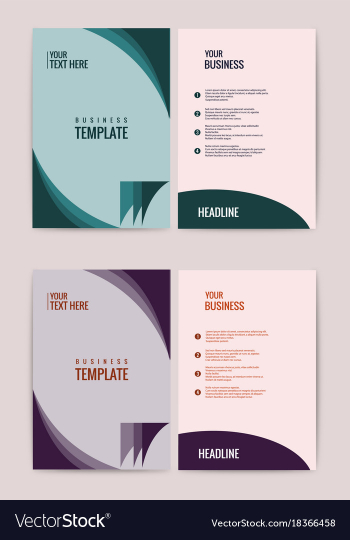 Advertisement flyer design elements modern style vector image Advertisement flyer design elements modern style vector image