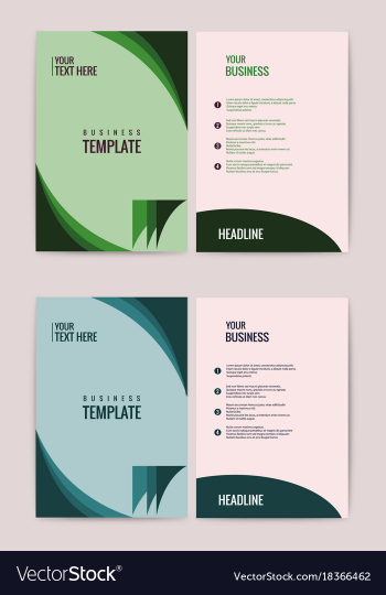 Advertisement flyer design elements modern style vector image Advertisement flyer design elements modern style vector image