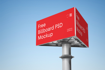 Advertising Billboard Mockup free billboard psd mockup created by mr.mockup res ballioand pstd 