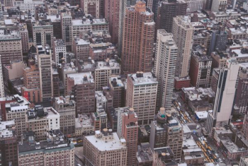 aerial photo of New York City aerial photo of New York City