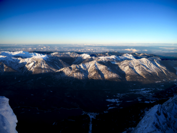 Aerial Photo of Snow Capped Mountains Aerial Photo of Snow Capped Mountains