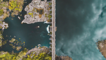 Aerial Photograph Of Bridge Aerial Photograph Of Bridge