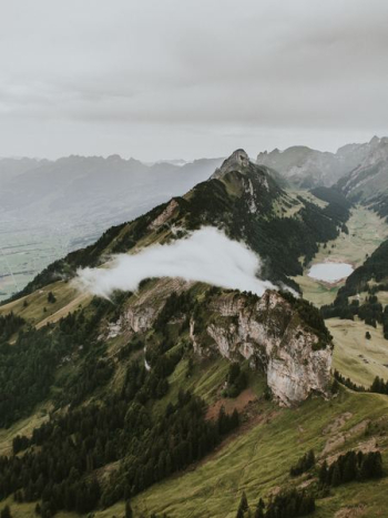 aerial photography of a high mountain aerial photography of a high mountain