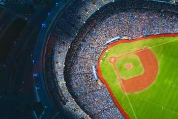 aerial photography of baseball stadium aerial photography of baseball stadium