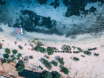 aerial photography of beach at daytime aerial photography of beach at daytime
