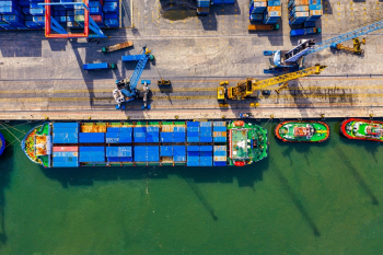 Aerial Photography of Cargo Ship Aerial Photography of Cargo Ship