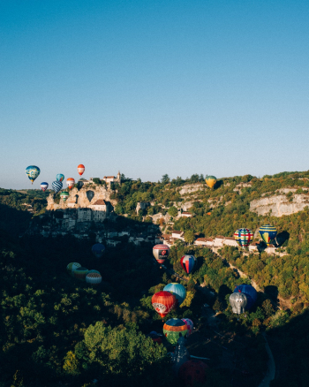 Aerial Photography of Hot-Air Balloons Aerial Photography of Hot-Air Balloons
