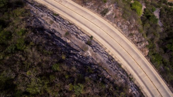 aerial photography of road aerial photography of road