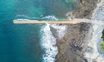 aerial photography of water aerial photography of water