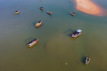 Aerial Shot Of Boats Aerial Shot Of Boats