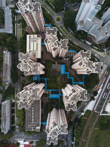 Aerial Shot Of Buildings Aerial Shot Of Buildings