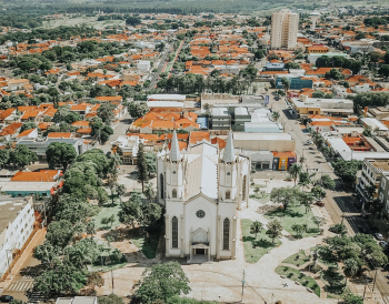 Aerial Shot Of Church Aerial Shot Of Church